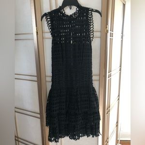 Free People black Lace mini